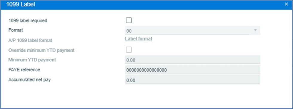 1099 - SYSPRO Supplier Creation