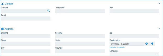 Contact - SYSPRO Supplier Creation