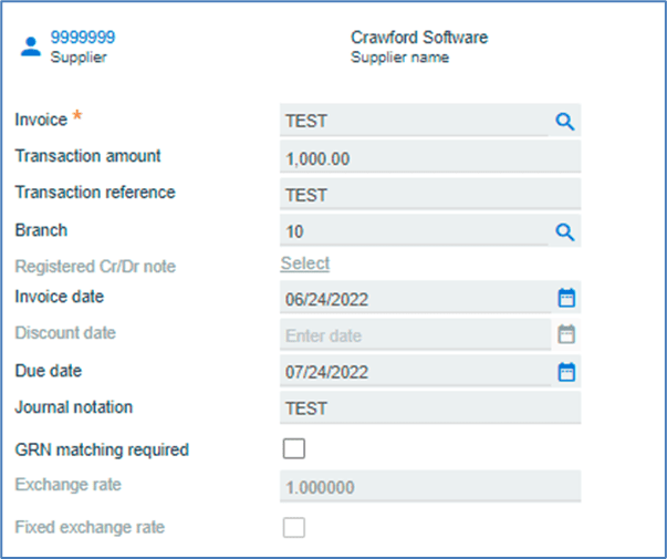 image 21 - AP Invoice Posting