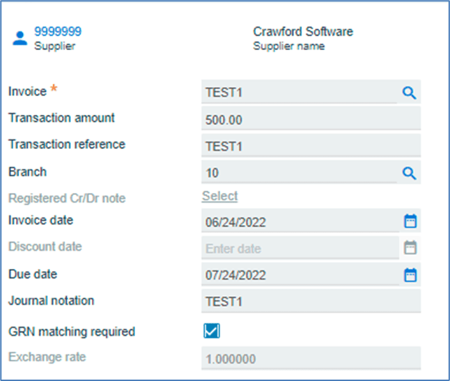 image 24 - AP Invoice Posting