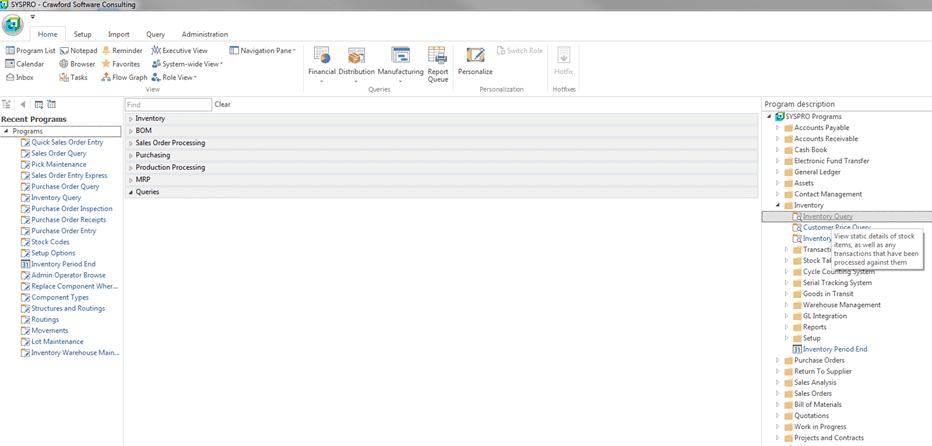 image 88 - Creating Favorites in SYSPRO