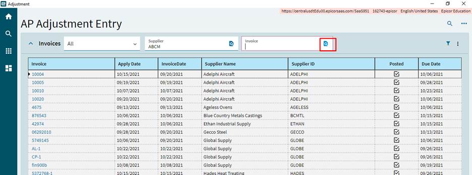 image 10 - AP Invoice Adjustment
