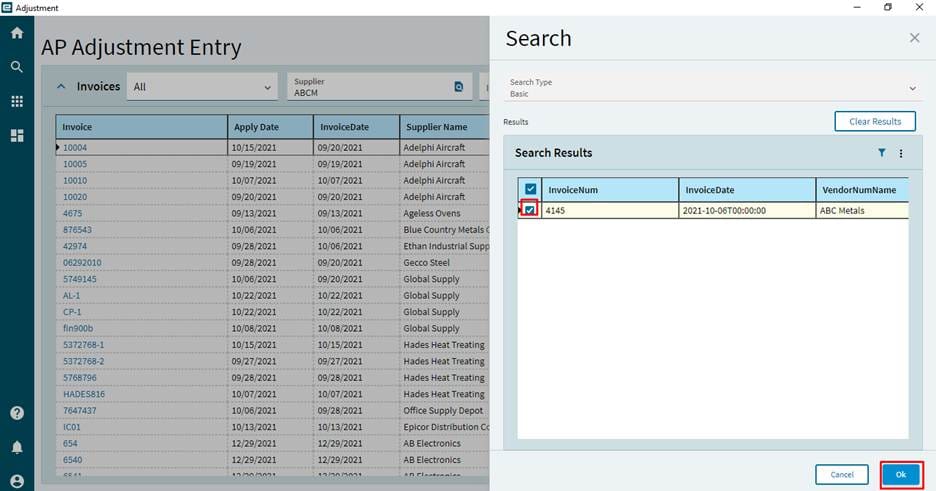 image 12 - AP Invoice Adjustment