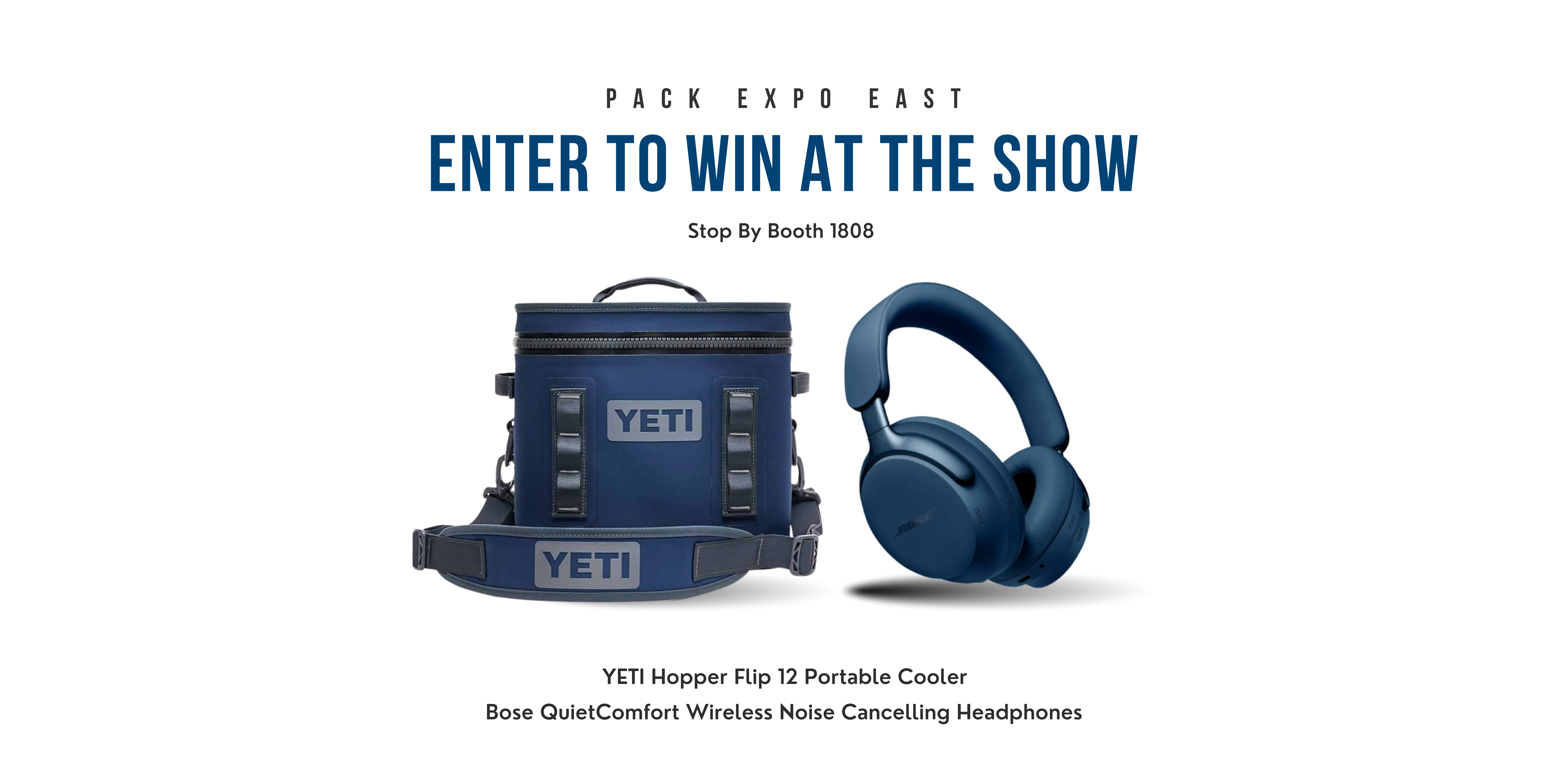 Raffle Prize Promotion Pack Expo East Medium Banner US Landscape - Pack Expo East Show